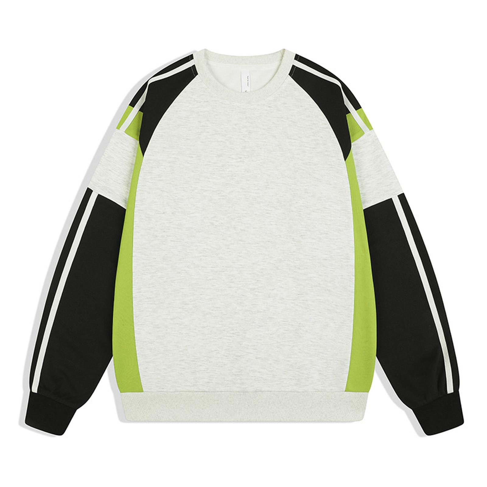 

Классическая ретро-толстовка, Повседневная толстовка с круглым вырезом, Рукава со спущенным плечом, Универсальный спортивный топ XXXL