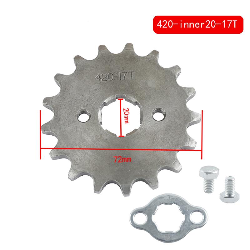 Motorcycle 420 17mm 10 11 12 13 14 15 16 17T Front Engine Sprocket For Dirt Pit Monkey Dax Bike Go Kart ATV Quad Motocross