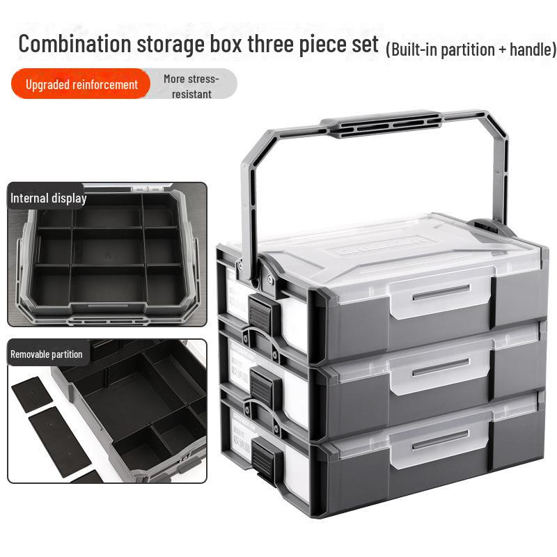 

Многофункциональный пластиковый ящик для хранения Green Forest для оборудования и мелких деталей