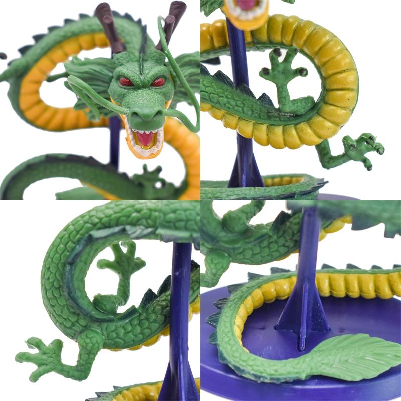10CM Dragon Ball Z Azurový Drak Ručně Vyráběná Figurka DBZ Šenron Anime Kolekce Dekorace Model Panenky Stolní Ozdoba Narozeninové Dárky