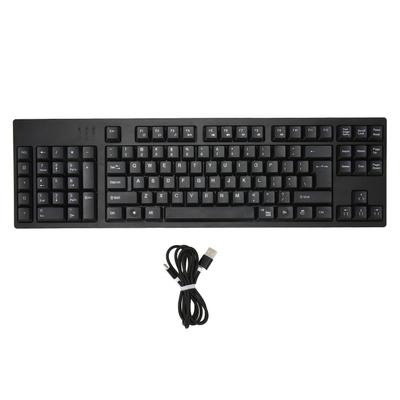 Tastatură cu 109 taste pentru mâna stângă Tastatură USB cu fir 2 HUB Tastatură pentru afaceri de uz casnic pentru Windows XP 7 8