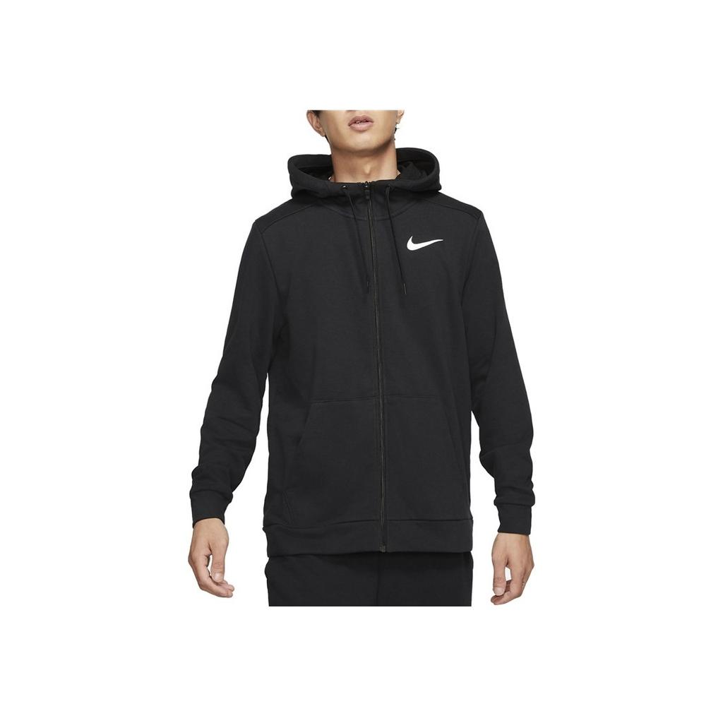 Nike Dry Fleece Full-Zip Hoodie Knit Sweatshirt Men Outerwear Black CZ6377-010