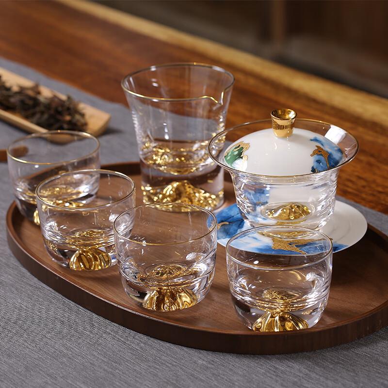 Ge Bei Tang Jinshan Blue Phantom 8-Piece Tea Set