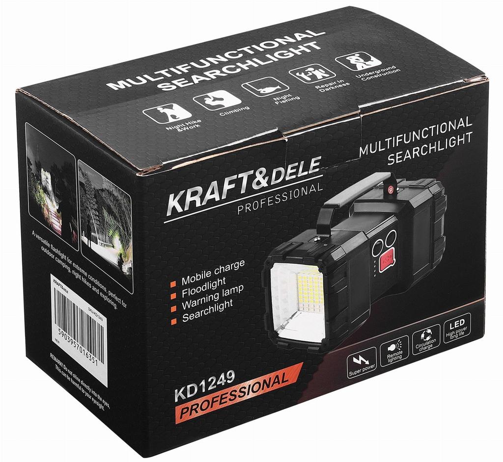 Rechargeable LED Flashlight Powerbank KD1249