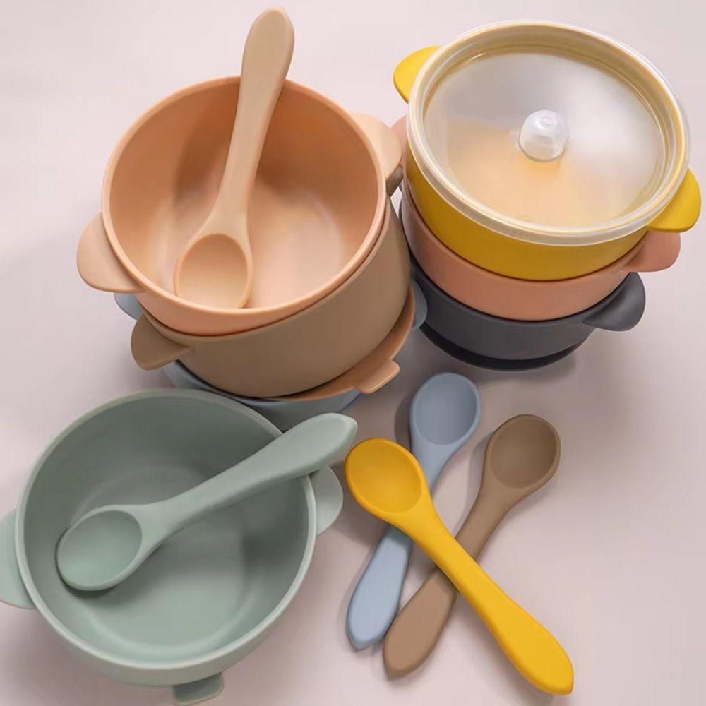 Non-Slip Baby Suction Dinner Bowl Durable Kids Feeding Tableware  Learning To Eat
