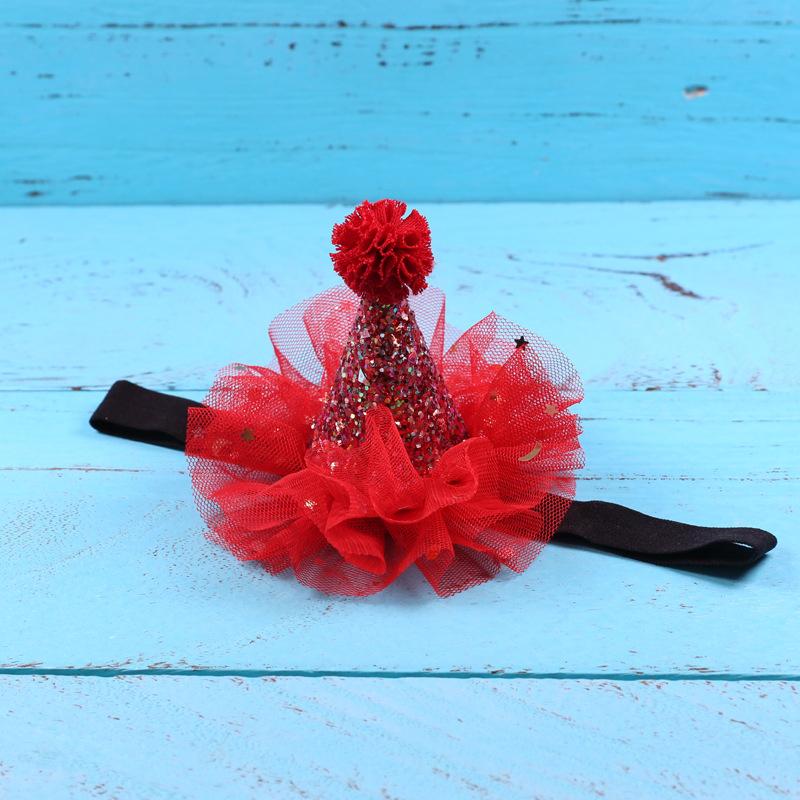 Glitter Birthday Hat Hair Accessory Shiny Star Decor Headwear for Kids Birthday Party Holiday Cosplay Dress Up Favors
