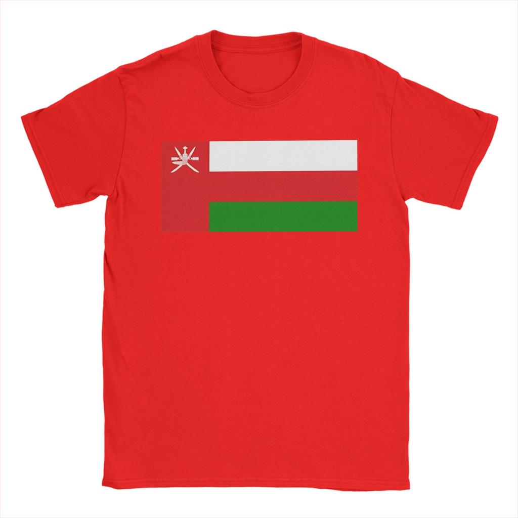 Oman Vlag Puur Katoen T-shirt Voor Mannen Zomer Klassiek T-shirts Ronde Hals Hip Hop T-shirts Oversized Dropshipping Tops