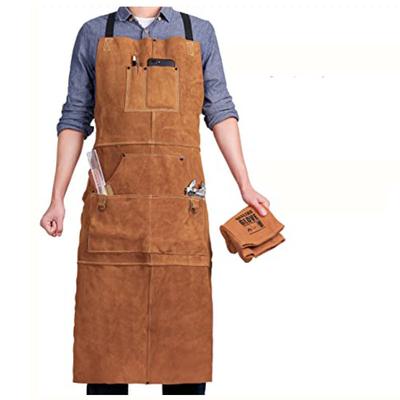 Double-Sided Fleece Apron Woodworking Electrical Overalls Baking Barbecue Work Tools Apron