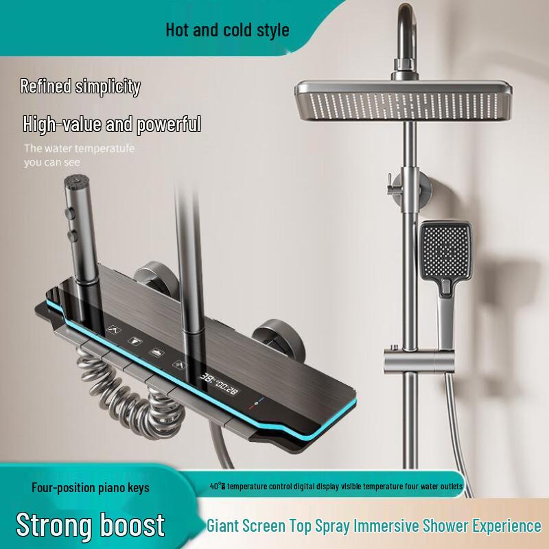 Термостатический душевой комплект TLXT с цифровым дисплеем