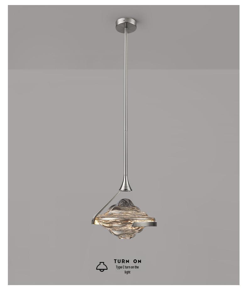 Minimalist Italian Glass Pendant Light for Home and Bars