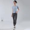 Yoga clothes women's Pilates training clothes summer thin loose quick-drying running sports fitness tops breathable mesh