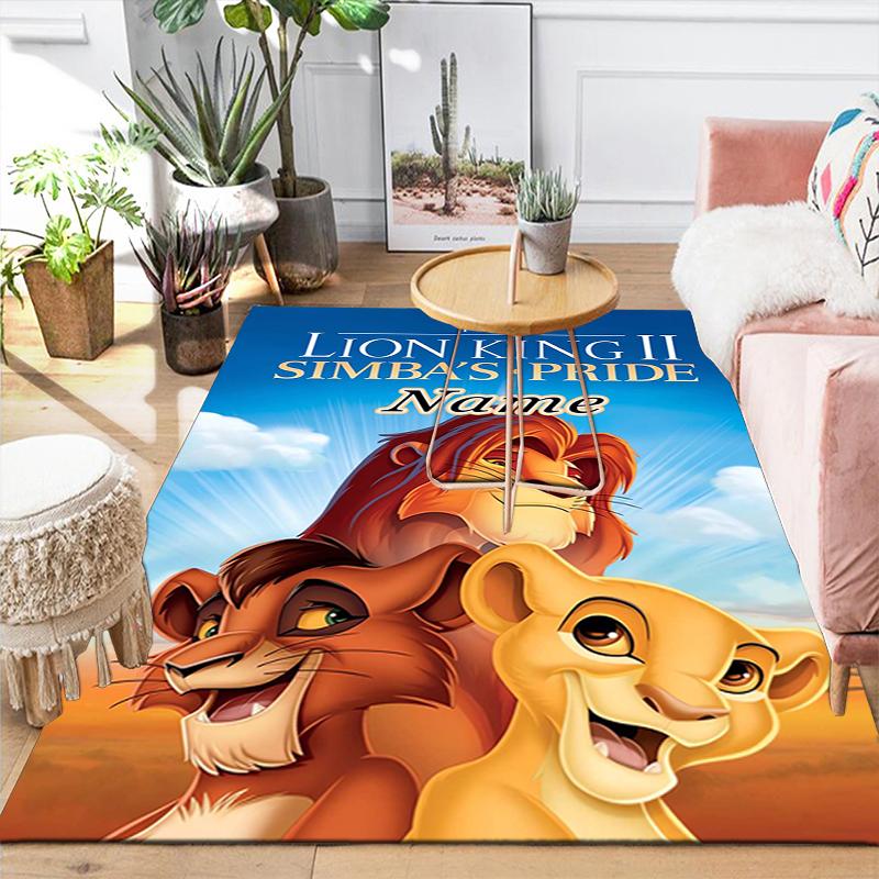 Custom 1Pc Lion Sunset Adventure Rug Office Carpet Indoor Outdoor Entrance Doormat Nonslip Soft And Comfortable Living Room D916103