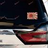 3 Pcs Glossy 3", 4", 6" Japanese Rising Sun Flag JDM Decal Sticker for