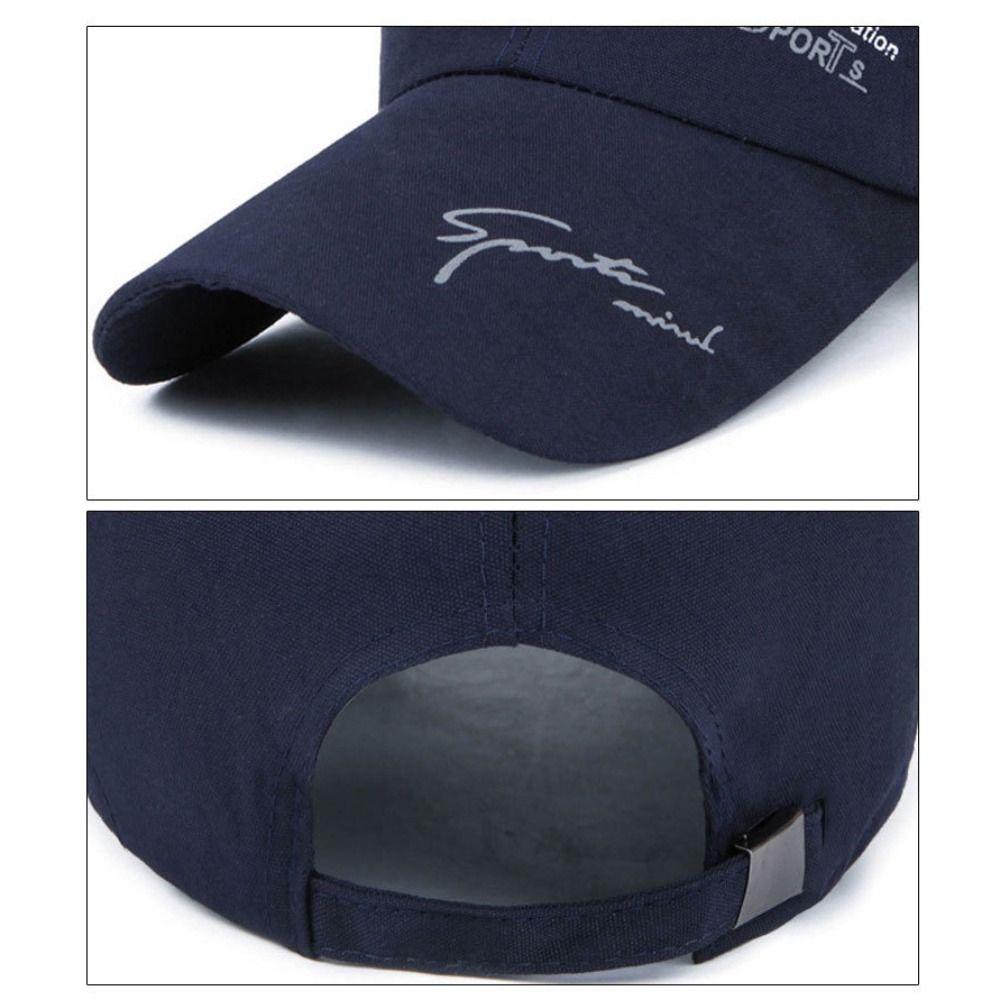 Breathable Peaked Caps Letter Printed Sun Protection Cap Golf Fishing Cycling Hat for Women Men