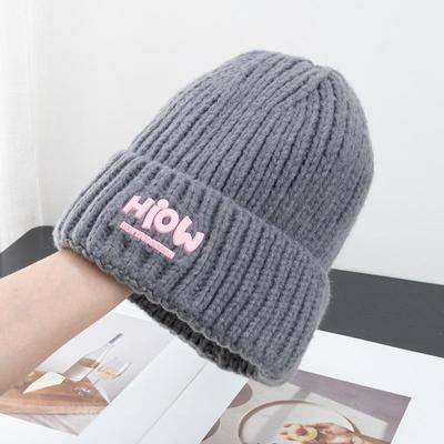 Knitted Hat for Women Autumn Winter Trendy Labels Warm Hat Small Face Versatile Hat for Couples Hats & Caps (unisex)