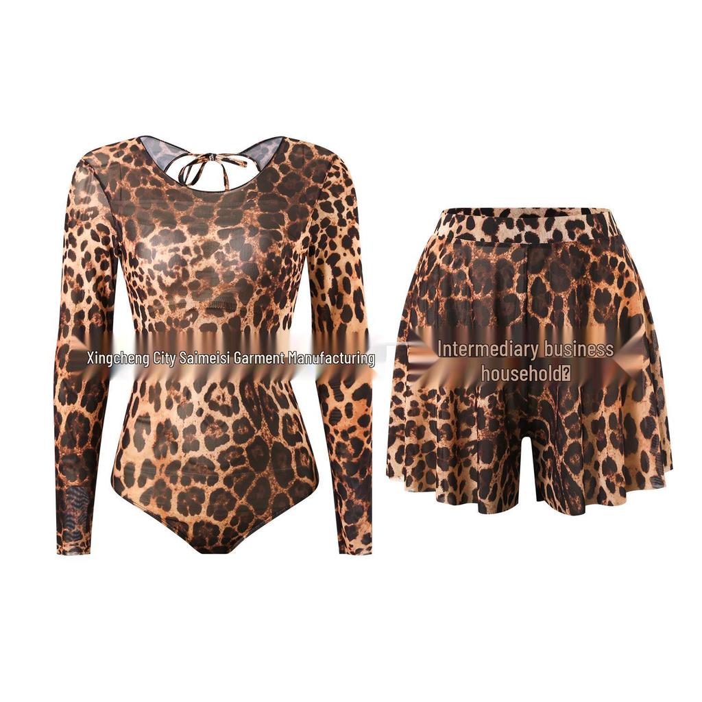 2025 Russian Long Sleeve Sun Protection Swimsuit Set