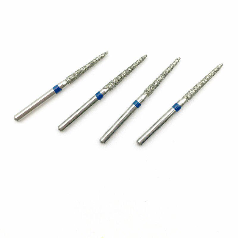 10 buc Dental Diamond FG Freze de mare viteză pentru lustruire Burghiu dentar de netezire pentru piesa de mână de mare viteză 879K16