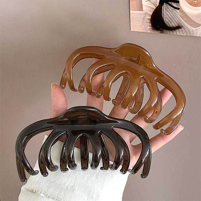 Sweet Simple Hair Claw For Women Girls Versatile Shark Clip Fashion Hair Accessories Vintage Temperament Hair Claw Gifts