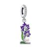 New Original Flower Pendant 925 Silver Rose Charm Fit Bracelet Diy For Women Elegant Bead Daily Wear Fine Gift