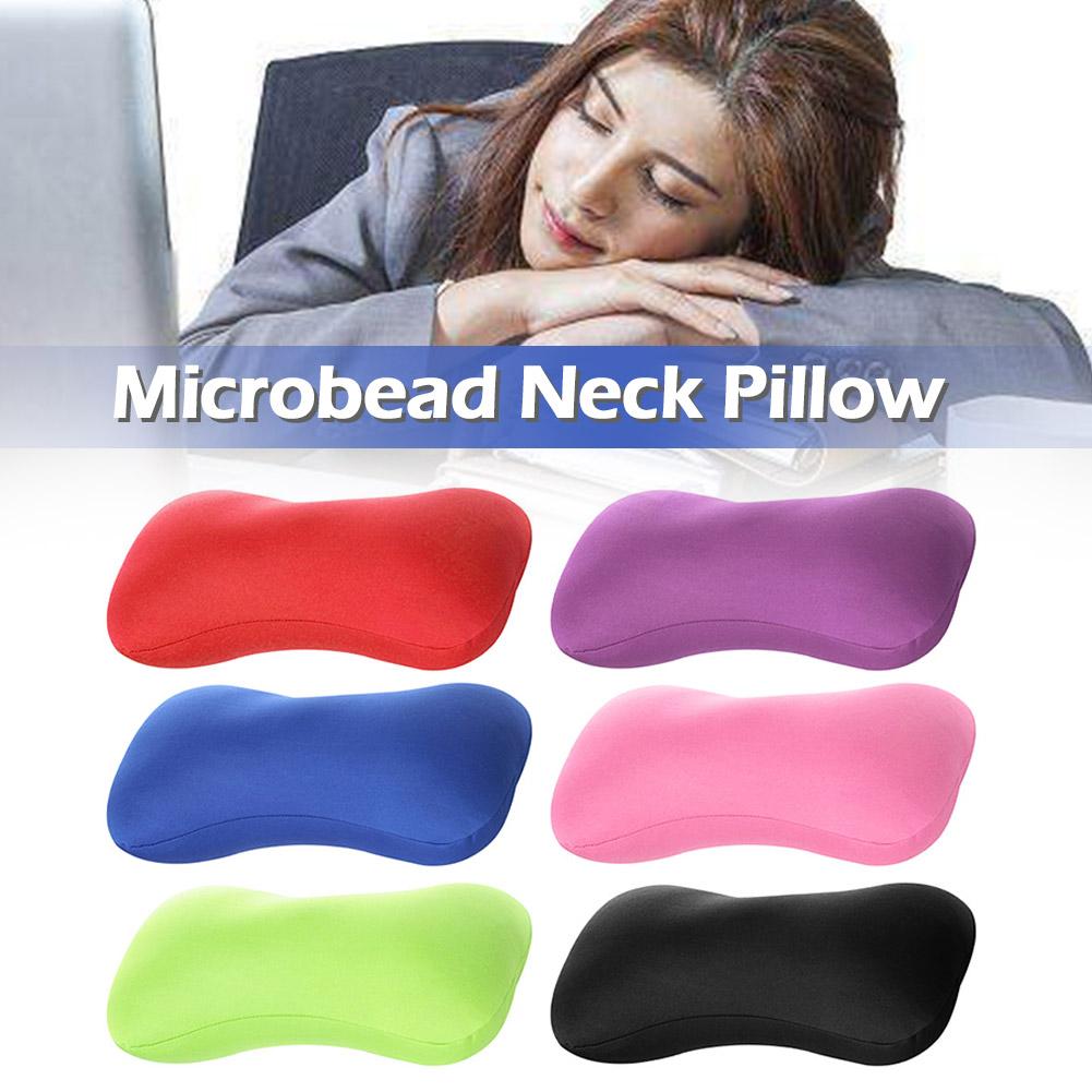 Microbead Bolster Tube Pillow Foam Particle Bone Pillow Head Rest Home Sleep Neck Support Travel Micro Mini Microbead Cushion