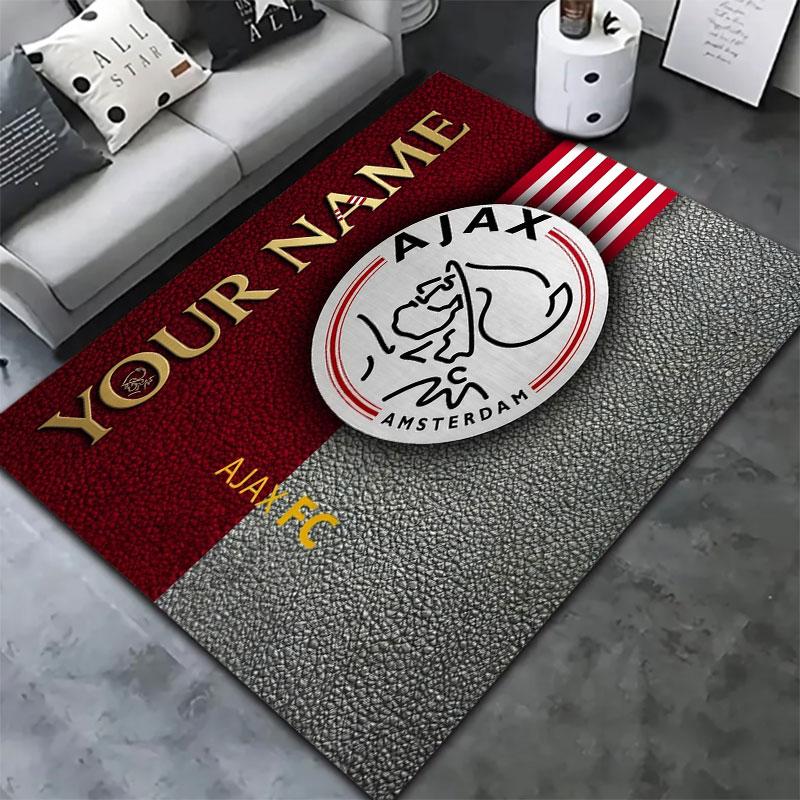 AFC Ajax Custom Name Carpet Rug for Living Room Bedroom Home Sofa Decoration,Kids play Non-slip Floor Mat