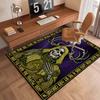1 STKS Schedel Donker Gotisch Patroon Bedrukte Tapijt Vloerkleed voor Woonkamer Slaapkamer Huis Bank Decoratie, Antislip Vloermat Vloermat