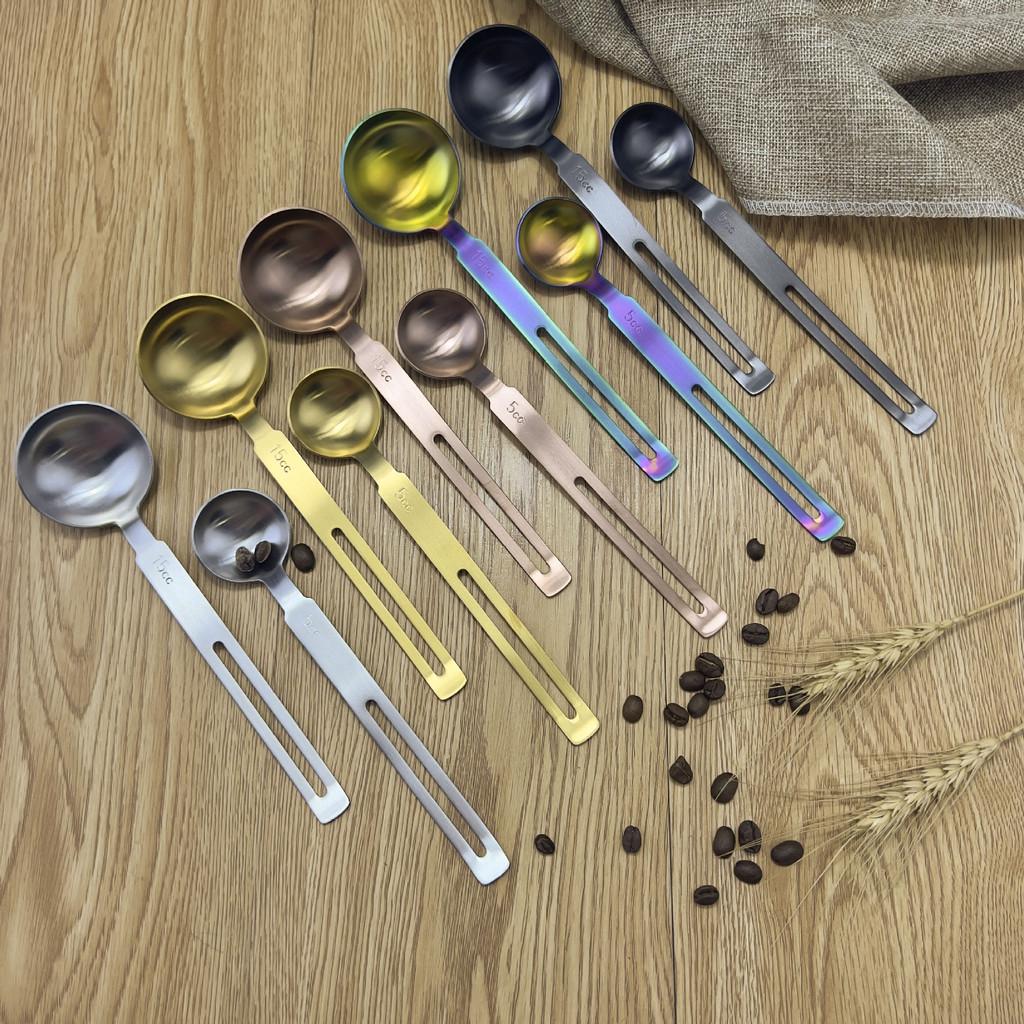 Handle Long Attractive Measuring Spoons In 304 Stainless Steel With Multiple Size Options