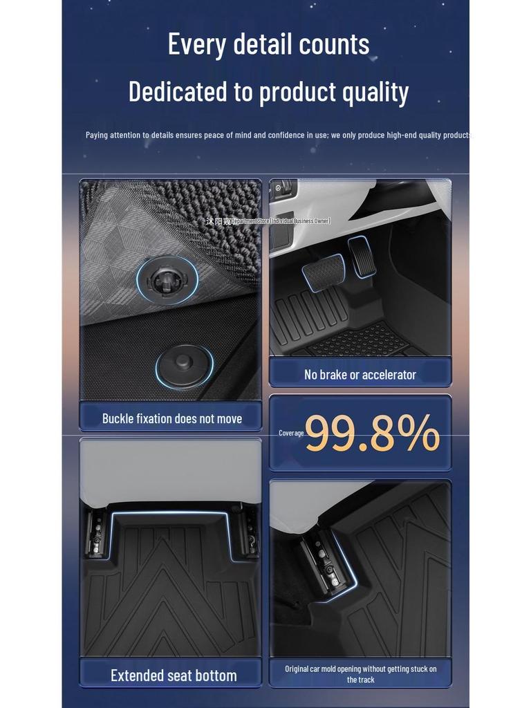 2026 Ford Mondeo TPE Full Coverage Floor Mats