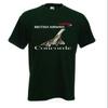 British Airways Concorde Rétro Avion Britannique Voyage Pilote T-shirt Manches Courtes Décontracté 100% Coton Col Rond Été T-shirt Homme