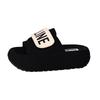 Super fire beautiful thick-bottomed cool slippers women's summer wear fashion with skirts 2025 new going out French flat-bottomed slippers