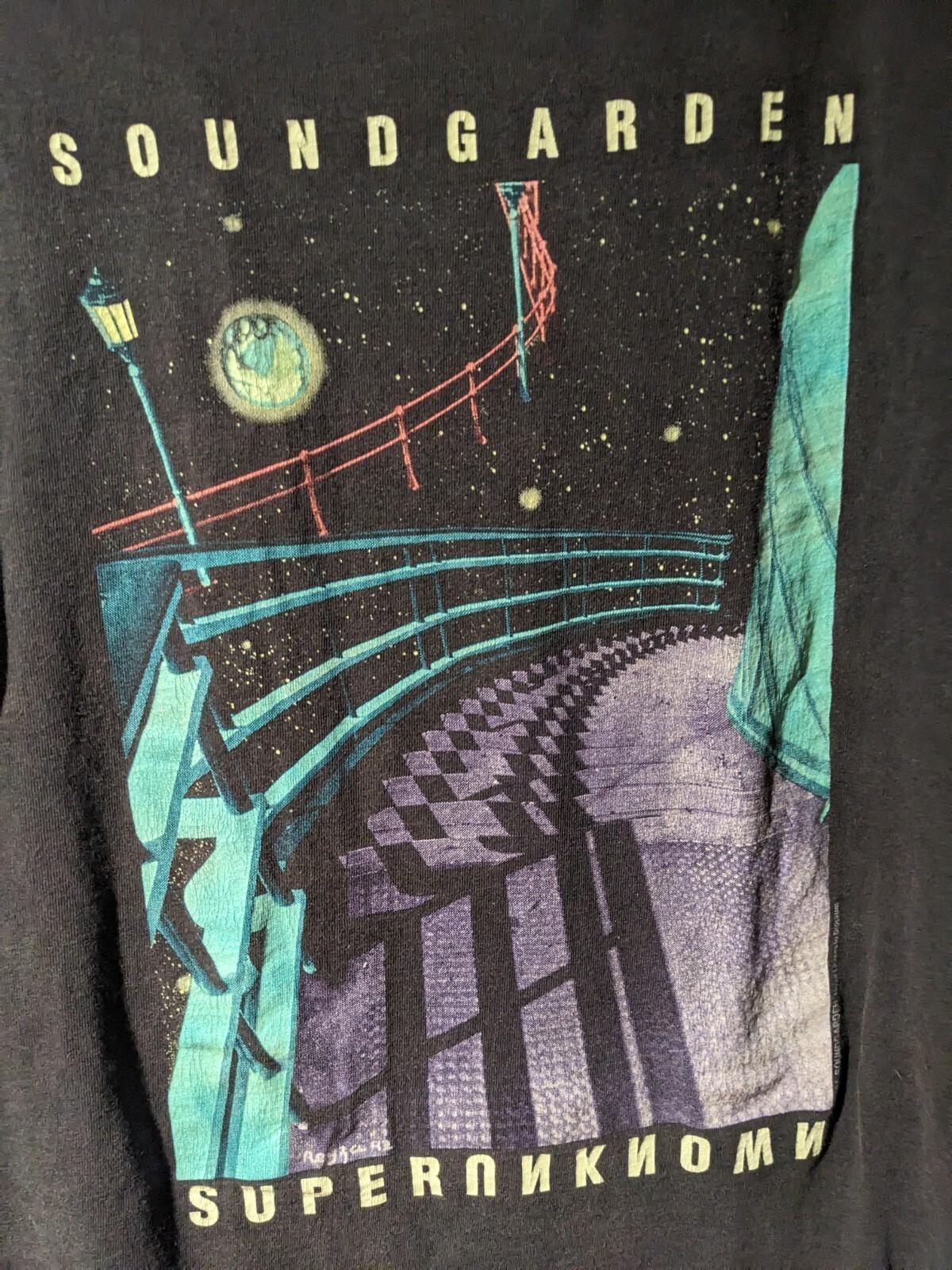 Vintage 1994 SoundGarden Superunknown Tour T-Shirt NZ076 FREE SHIPPING XXXXL