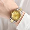High-end steel belt watch waterproof gold watch men's same mechanical watch student calendar watch