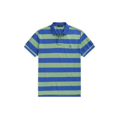 Polo SS22 Gestreiftes Colorblock Slim Fit Kurzarm Poloshirt Herren Tops Grün MNPOKNI1N821585-300