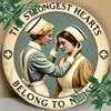 Vintage Nurse Heart Metal Sign - Engraved Wall Art for Home, Cafes & Medical Decor