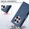 DF-06 For Xiaomi Redmi Note 14 Pro 5G/Poco X7 5G Phone Case Line Imprint Leather Wallet Cover