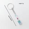 5 Pcs Creative Luminous Wishing Bottle Keychain Immortal Flower Bottle Pendant Couple Family Keychain Pendant