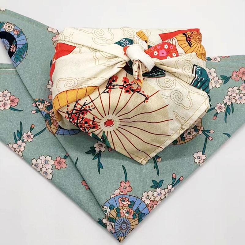 Japanischer Stil Einwickeltuch Taschentuch Furoshiki Baumwolle Bronzierter Stoff Für DIY Bento Einwickeltuch Geschenkbox Verpackung