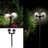 Vintage Inspired Dual Head Hexagonal Solar Wall Light Perfect For Outdoor Spaces