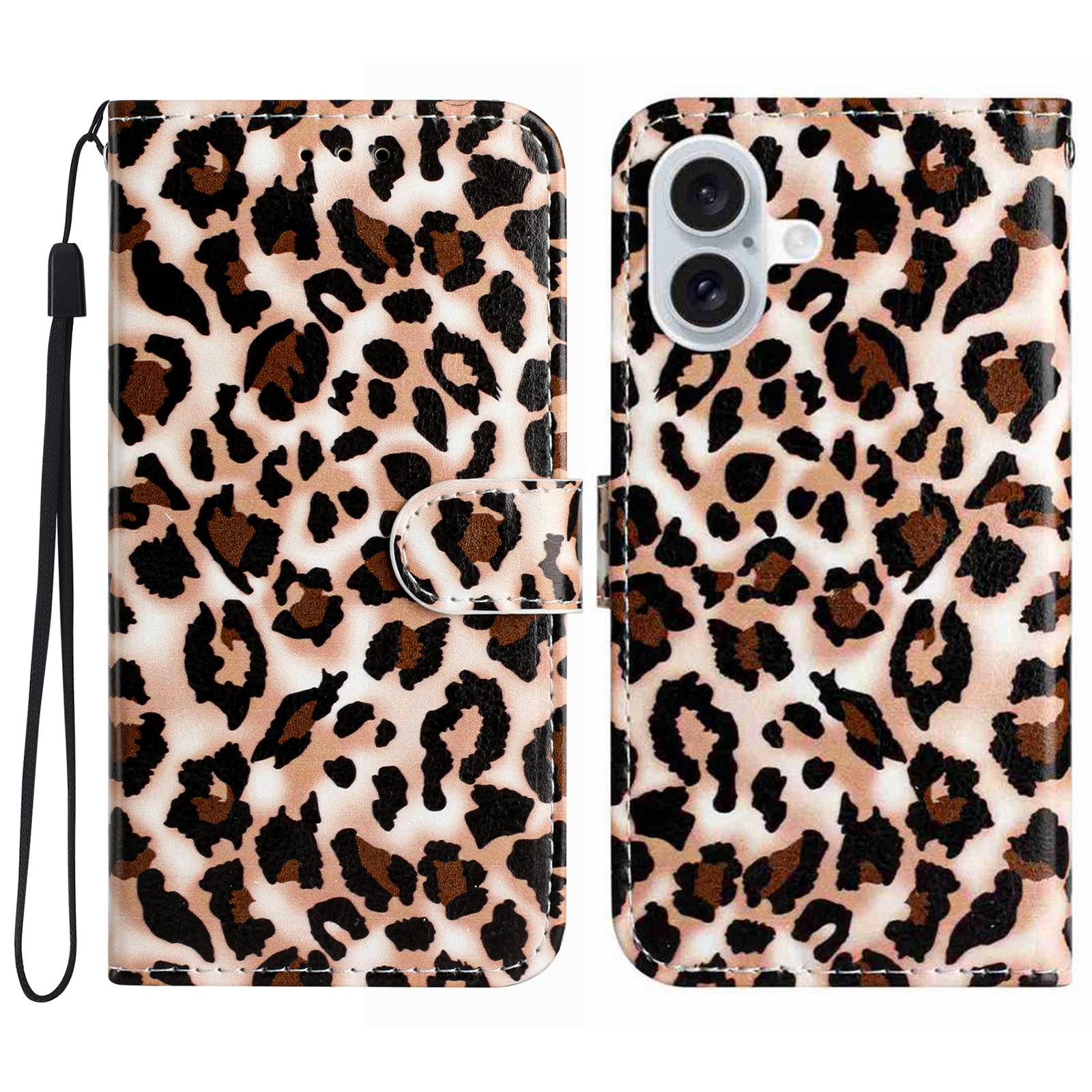 For iPhone 17 Wallet Case Printed Pattern Design Leather Phone Cover A