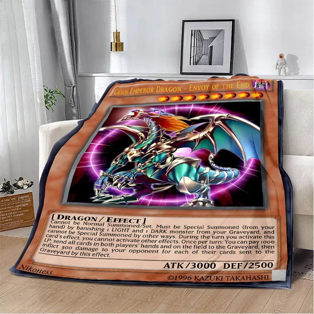 Anime YU GI OH Card Printed Blanket Picnic Blankets Warm Blanket Soft and Comfortable Blanket Home Travel Birthday Gift