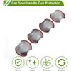 Car Door Handle Cup Protector for Honda Civic 8th 2006-2011 Carbon Fiber Black ABS 4 Pcs