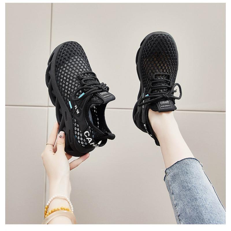 Cut-out Mesh Shoes, Athleisure Women's Shoes, Breathable Mesh Women's Singles, Coconut Shoes