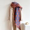 New Thickened and Elongated Winter Scarf Cashmere Feeling Shawl and Wraps Pashmina Neckerchief Bufanda Female Poncho 48Colors