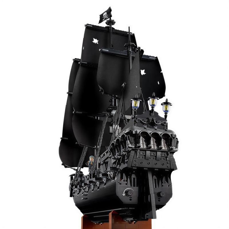 2862 stk Jack's Svarte Piratskip Modell Seilbåt Fartøy Sett for Barn og Voksne Ideell Bursdags- eller Julegave