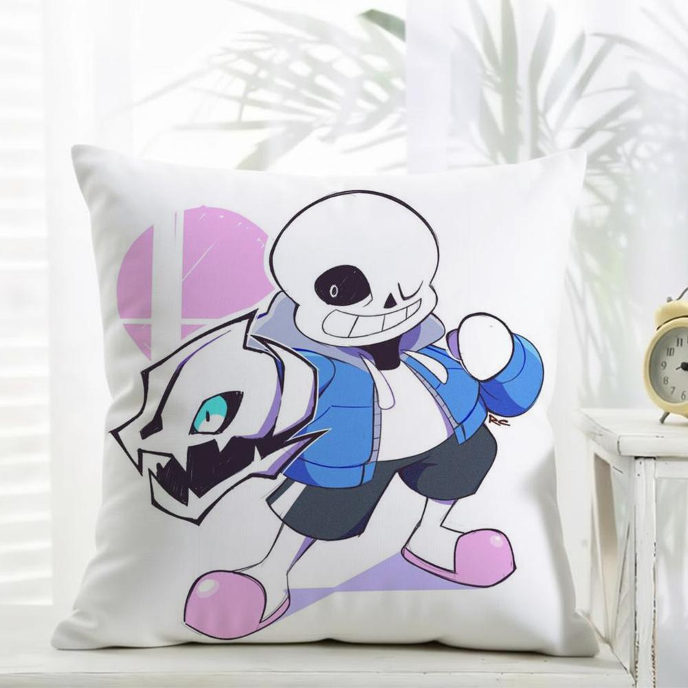 Spiel UUndertale Kissenbezug Täglich Waschbar Leinen Kissenhülle Weich für Sofa Bett Wohnzimmer Dekoration