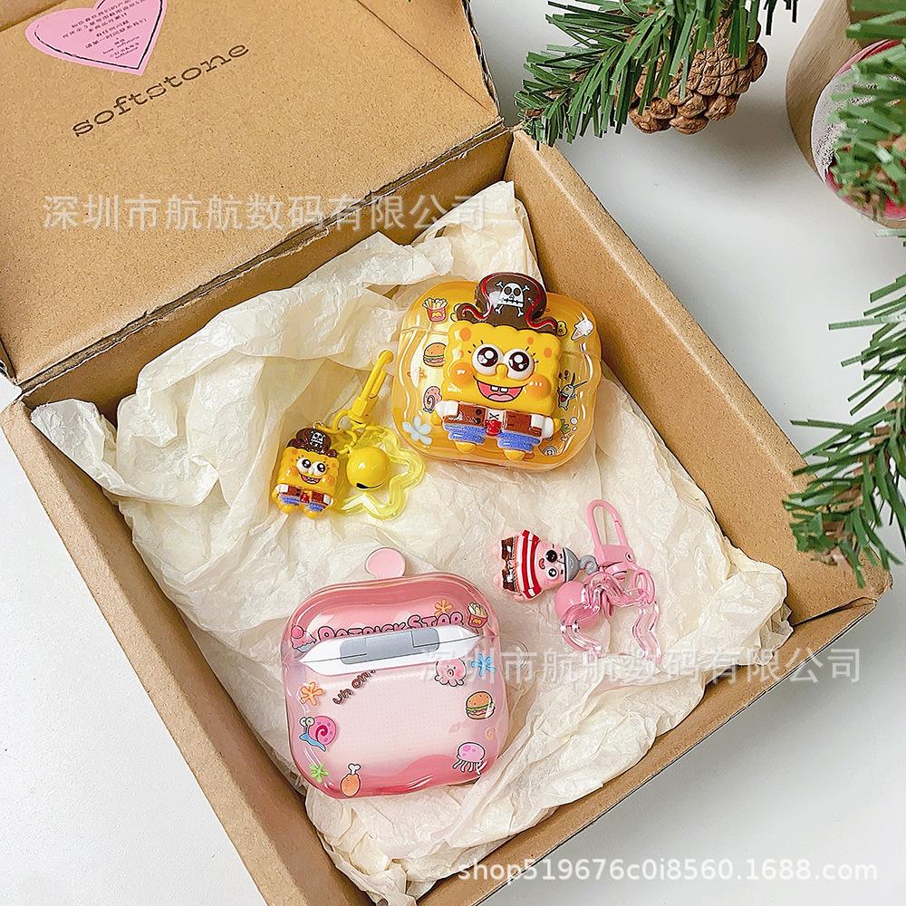 ONE PIECE Patrick Star for airpodspro1st generation Bluetooth headset case 1st generation Apple 1st generation protective case