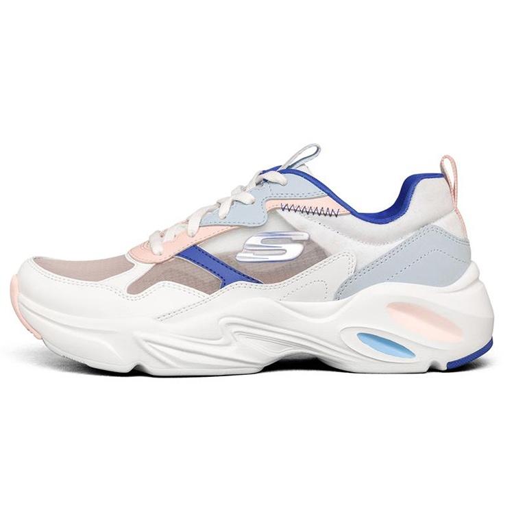 (WMNS) Skechers Stamina Airy Low Top Running Shoes White/Multi Women s 896003-WMLT EU 35