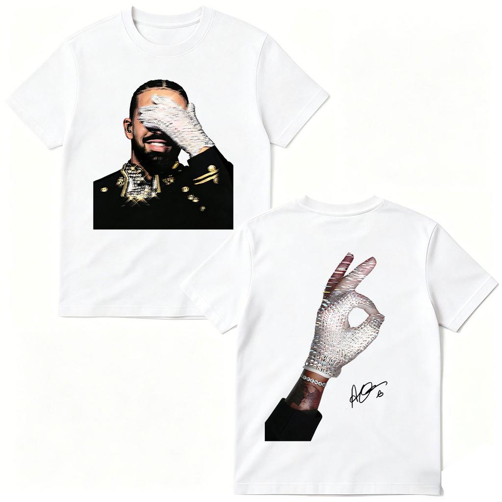 2026 Hot Sale Rapper Drake Tour Album 2026 T Shirt Men's Women Clothing Fashion High Quality Cotton Oversized Short Sleeve T-shirts Streetwear