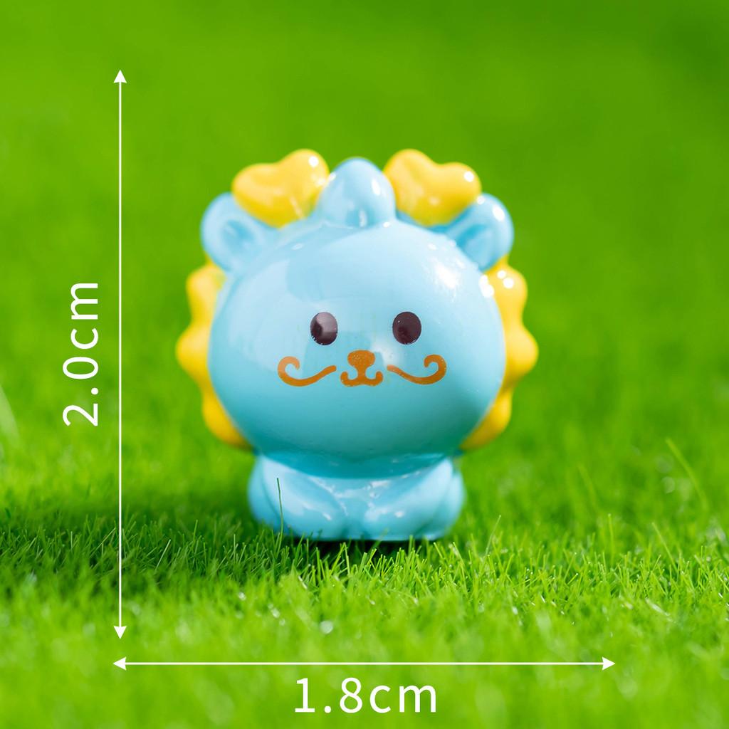 Animal Zodiac Resin Ornament With Cartoon Snake Rabbit Tiger For Desk Decor
