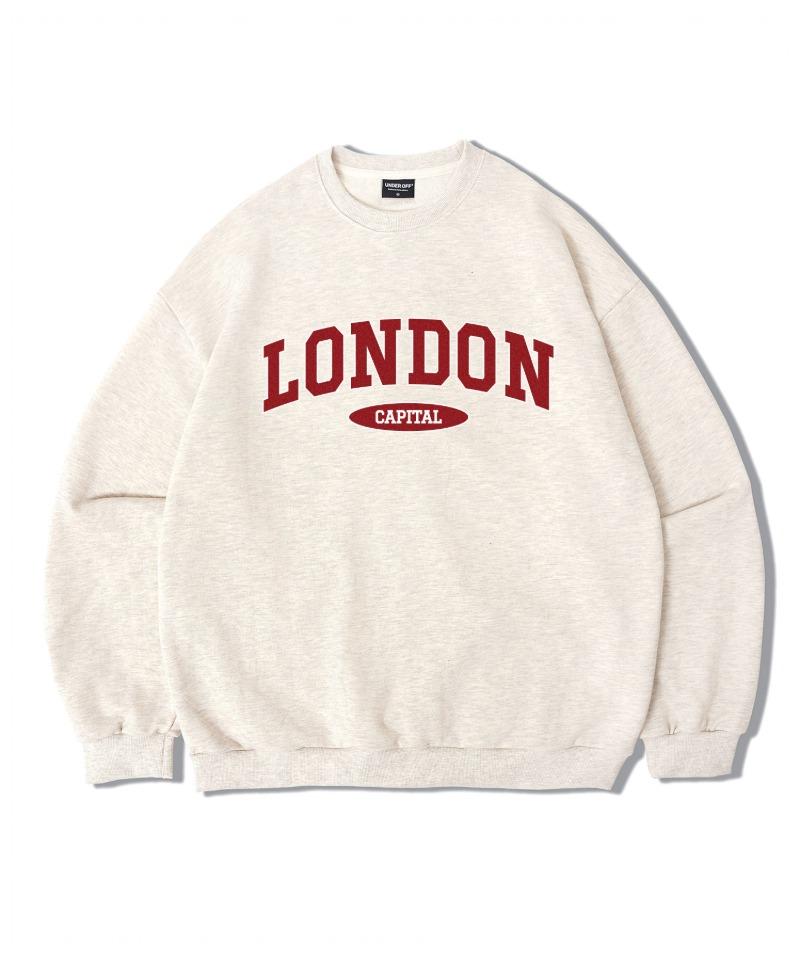 Под Оверсайз Худи Capital London Овсяный Oatmeal/Xl